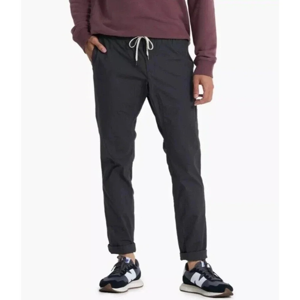 Vuori DuraTerra Ripstop Drawstring Pants Charcoal Grey Outdoor Athletic Men's S